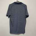 Lululemon  Blue Stripe Metal Vent Tech Polo Shirt Size Medium Photo 2