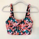 Beach Riot Leah Floral Longline Sports Bra in Fiery Plumeria Size Small Photo 1