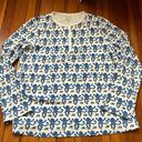 Roller Rabbit  Blue Monkey Pima Cotton Pajama Top Sz S Photo 0