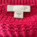 J.Jill  Pink Long Sleeve Crew Neck Pullover Sweater Size S Photo 3