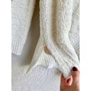 Show Me Your Mumu Hi Low hem Fuzzy Knit Hug Me Sweater Coconut Cream Women's XS Photo 4