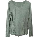 Gaiam Heather Green Long Sleeve Yoga Top Photo 1