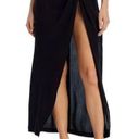 AQUA  Swim Womens Black Sarong Beachwear Skirt Cover Up Size XS/S NWT Photo 0