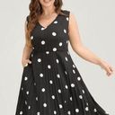 Bloomchic Size 14 - 16 • 1x •  • Polka Dot Pocket Pleated Hem Tank Dress Photo 0