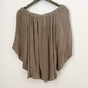 Lavender Brown  Off Shoulder Blouse Top Brown Taupe XS Photo 3