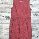 Talbots  Gauze Textured Sleeveless Cotton Pink Dress 10P Photo 1