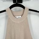 Mango MNG  Knit Halter Tank Top XS Ribbed Tan Neutral Minimalist Basic Staple Photo 4