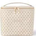 Kate Spade lunch bag "out to lunch" beige w black polka dot Photo 0