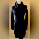 Vince  Wool Blend Turtleneck Sweater Dress, Black Photo 1