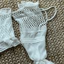 The Vintage Shop White Lace Sheer Corset Croptop L Photo 3