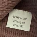 Pullover Knit Turtleneck Sweater Workwear Winter Casual School Pink Size L Photo 5