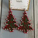 Lux NWT!  FUNTASTIC Christmas Pierced Earrings Dangling Festive Holiday Trees Photo 1