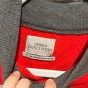 Urban Outfitters  Gray And Red Cropped Sweater Photo 2