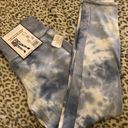 Rbx Active NWT RBX Tie Dye 7/8 Length Legging With Ribbed Waistband Size Medium Cornflower Blue Color  Photo 0