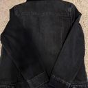 Old Navy Sherpa Lined Black Denim Jacket Photo 1