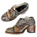 FREEBIRD by Steven  | Catalina Leather Snakeskin Derby Style Heels 6 Photo 0