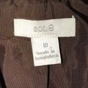 Apt. 9  BUTTON FRONT SZ 10 BROWN DRESS BLAZER Photo 3