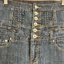 Mudd  Super Ribcage High Button Fly Wide Flare Leg Denim Jeans‎ JRS Size 5 Photo 3