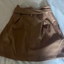 Faux Leather Skirt Brown Photo 1