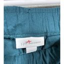 J.Jill  Linen Blend Wide Leg Pull On Women’s Pants Teal Belt Crop Lagenlook L Photo 1