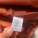 Coldwater Creek VTG Leather Suede Blazer Rusty Orange Jacket Boho Size L Photo 5