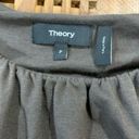 Theory  Dress Ash (Grey) Gather Tee Scoop Neck Short Sleeve Midi Dress, Sz P (XS) Photo 7