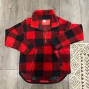 Old Navy Fuzzy 3/4 Flannel Zip Pullover Photo 0