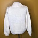 Krass&co Vintage Sugar  Ltd Sweater Cream Hand Knit Mockneck L Photo 1