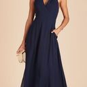 Birdy Grey NWT  Moni Chiffon Convertible Bridesmaid Dress in Navy, Small, pockets Photo 13