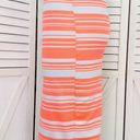 Brat Star  Neon Striped Pencil Skirt Small White Pink Photo 3