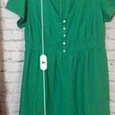 Isabel Maternity  Short Sleeve Woven Maternity Dress - Green Women’s M NWOT Photo 7