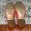 Orange Heeled Mule Sandal Size 8.5 Photo 2