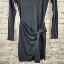 l*space L* Corinne Dress in Black Ribbed Long Sleeve Small NWT Long Sleeve Photo 2