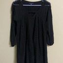 American Eagle  Black Babydoll Crochet Dress Liked Size XXS Photo 0