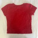 Brandy Melville Red Swiss Top Photo 1