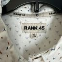 Rank 45 White Long Sleeve Button Up Photo 2