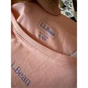 L.L.Bean  Size Medium Coral Pink And Blue WICKED COZY Long Sleeve Top. NWT. Retai Photo 3