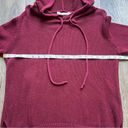 Harper  Lane Stitch Fix Knit Hoodie Sweater Burgundy Red Size Medium Photo 9