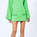 Alexis  Azize Chain Detail Mini Dress Green Photo 0