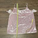 Grayson Threads Grayson Thread Velour Ruffled Tank Top Light Purple Size Medium Photo 10