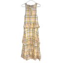 Cinq à Sept NEW  Astor Sleeveless Tiered Midi Dress White Pastel Plaid Photo 3