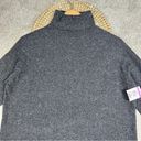 Everlane  The Cashmere Turtleneck Mini Sweater Dress Dark in Gray Donegal Size L Photo 3