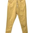 Capulet  Imogen Cropped Pant Jeans in Custard Size XS Yellow Button Fly Jeans Photo 0