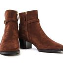 Tod's  Buckled Suede Ankle Boots Brown Size 38 Photo 2