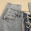 One Teaspoon NEW  28 / 6 Womens  Relaxed Fit Laced Bandit Jeans Lace Up Best Blue Photo 6