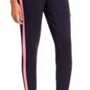 AQUA  Side Stripe Knit Jogger Pant Navy Pink NEW Photo 0