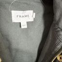 Frame  Cotton Washed Black Canvas Belted Jacket size Small Photo 1