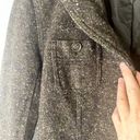 Calvin Klein Jeans ‎ Fitted Brown Tweed Wool Blend Jacket Size Small Photo 3