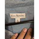 kim rogers  Denim Button Up Long Sleeve Size XL Photo 3