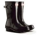 Hunter Black Glossy Rainboots Photo 8